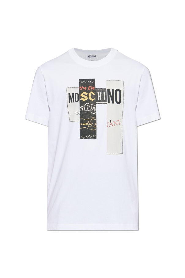 T-shirt with a colorful print od Moschino