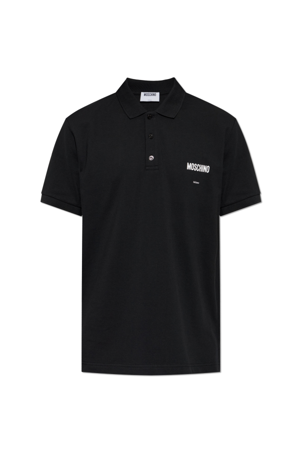 Polo with embroidered logo od Moschino