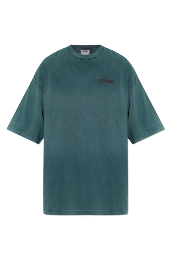 T-shirt with embroidered logo od Moschino