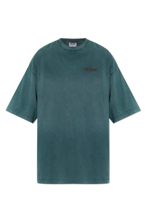 T-shirt with embroidered logo