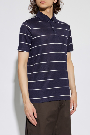 Paul & Shark Linen polo shirt with striped pattern