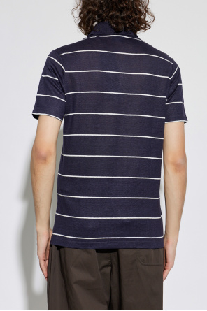 Paul & Shark Linen polo shirt with striped pattern