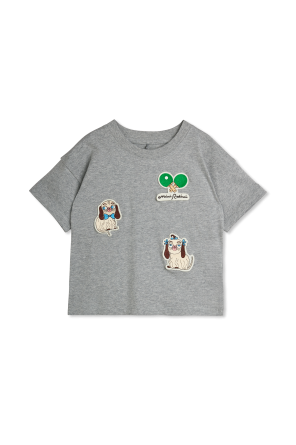 Camiseta con parches de colores