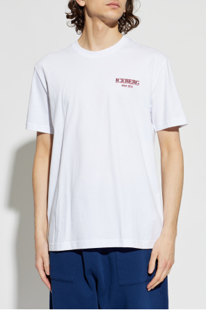 Iceberg T-Shirt mit gesticktem Logo
