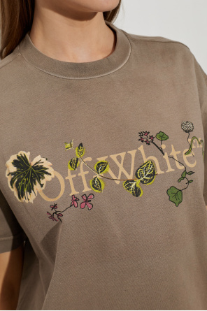 Off-White T-Shirt mit Logo