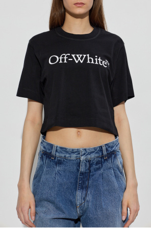 Off-White T-shirt com logótipo
