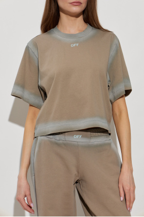 Off-White T-Shirt mit Logo