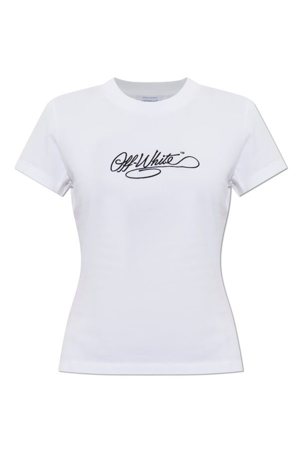 T-shirt with embroidered kogo od Off-White