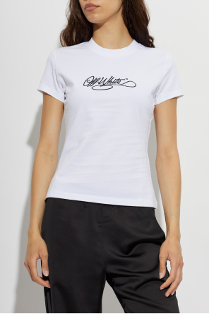 Off-White T-shirt with embroidered kogo