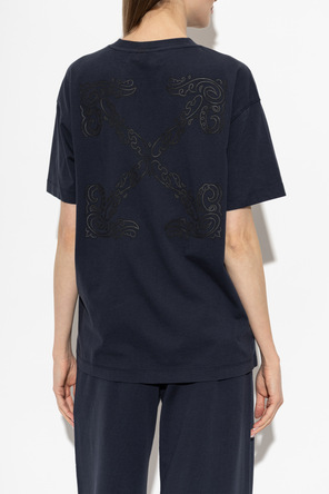 Off-White T-Shirt mit Logo