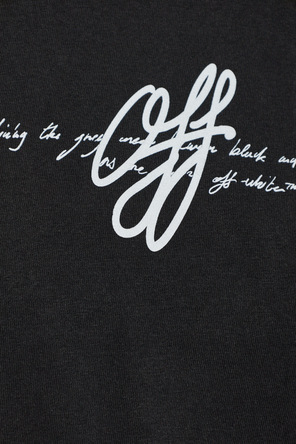 Off-White T-Shirt mit Aufdruck