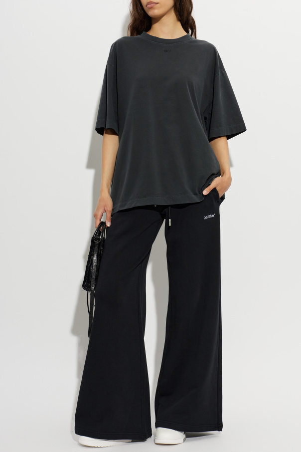 Off-White Camiseta con logo bordado