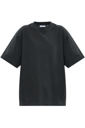 T-shirt with embroidered logo