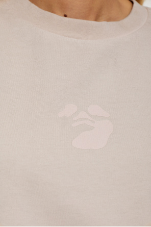 Off-White T-shirt de corte largo