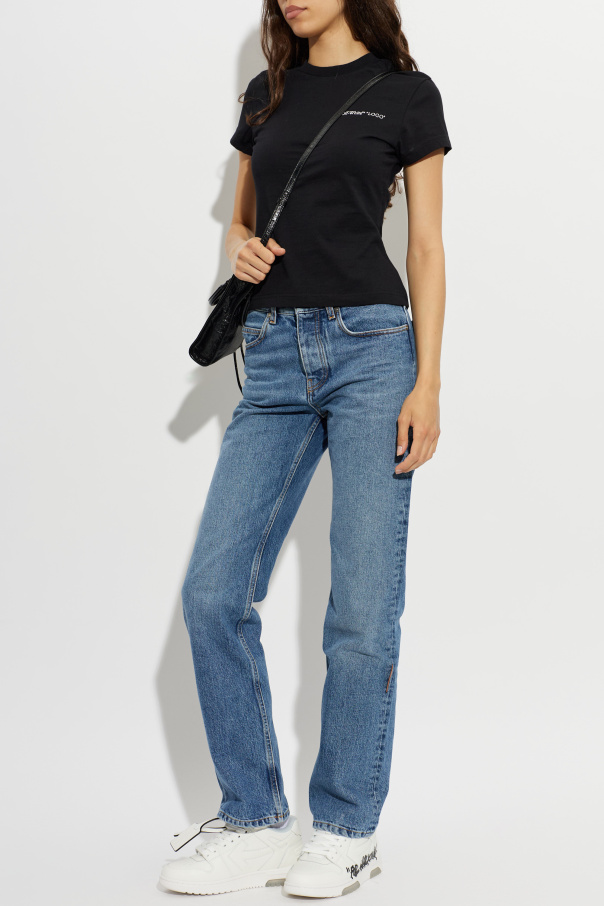 Off-White T-shirt with printed logo