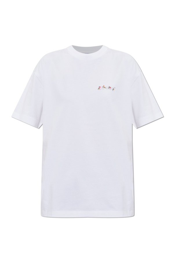 T-shirt with a colorful printed logo od Off-White