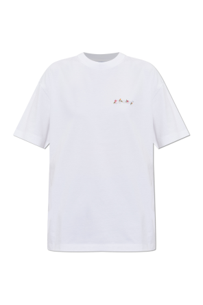 T-shirt with a colorful printed logo