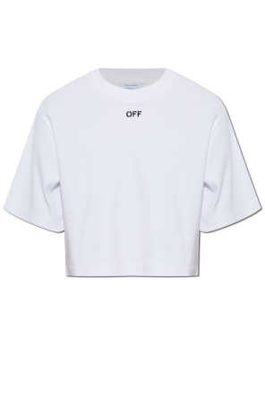 Geripptes T-Shirt mit lockerem Schnitt