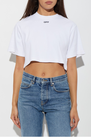 Off-White Loose-fit ribbed t-shirt