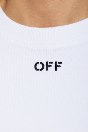 Off-White Loose-fit ribbed t-shirt