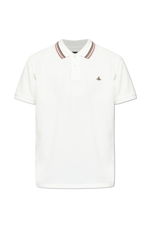 Polo with logo patch