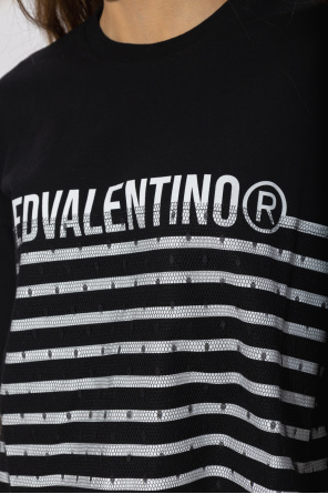 Red Valentino Valentino Bags Divina Taupefarvet crossbody-taske med kvast og foldeklap