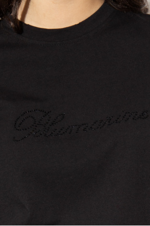 Blumarine sacai pleated sides T-shirt