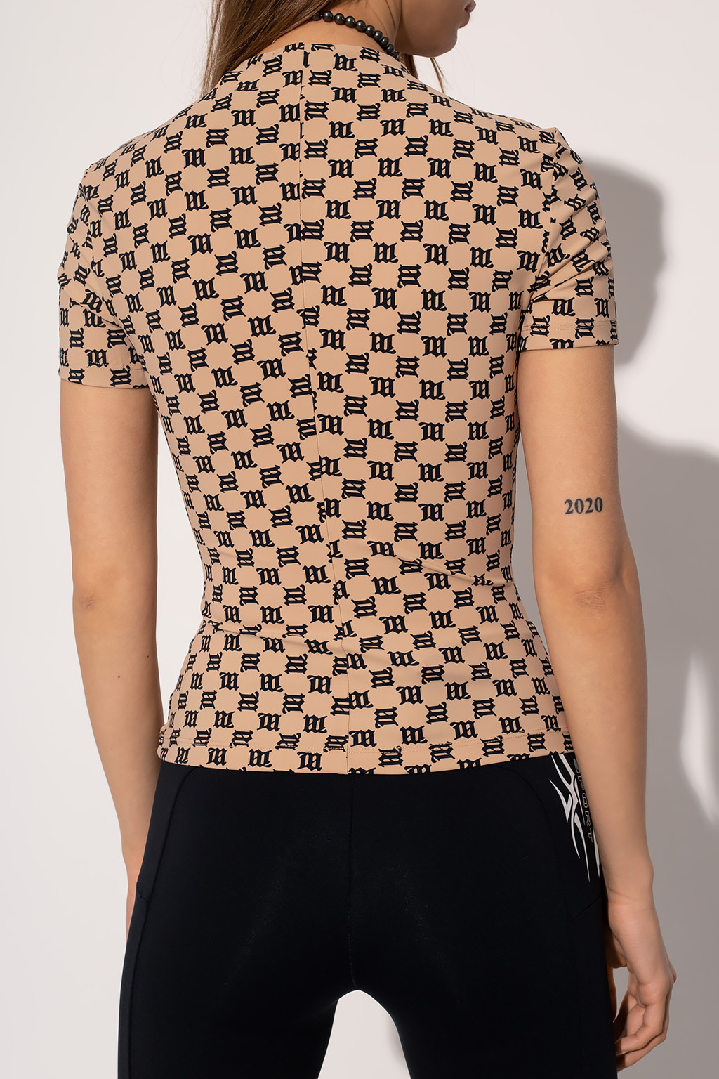 MISBHV monogram-print Short-Sleeve Shirt - Brown