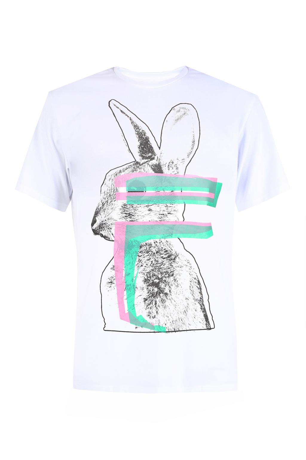 Printed rabbit motif T-shirt MCQ 