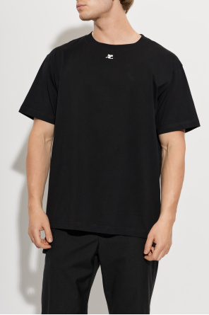 Courrèges T-shirt z wyszytym logo