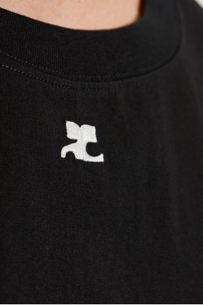 Courrèges T-shirt z wyszytym logo