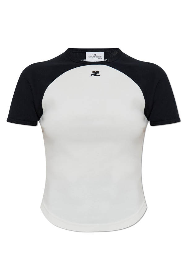 T-shirt with logo od Courrèges