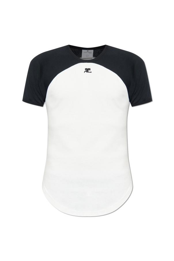 T-shirt with logo od Courrèges