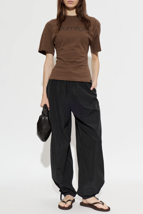 Courrèges T-shirt with printed logo
