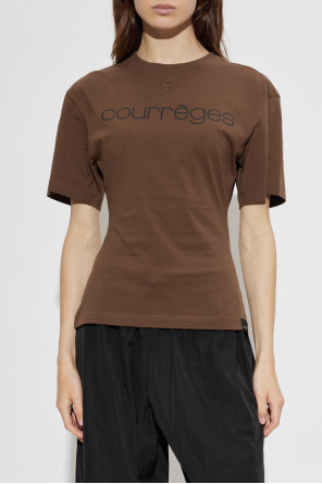 Courrèges T-shirt with printed logo
