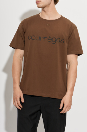 Courrèges T-shirt z nadrukowanym logo