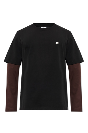 T-shirt z długimi rękawami od Courrèges