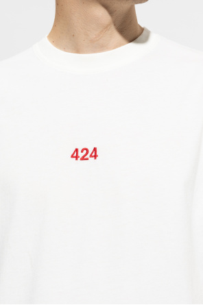 424 T-shirt sleeves z wyszytym logo