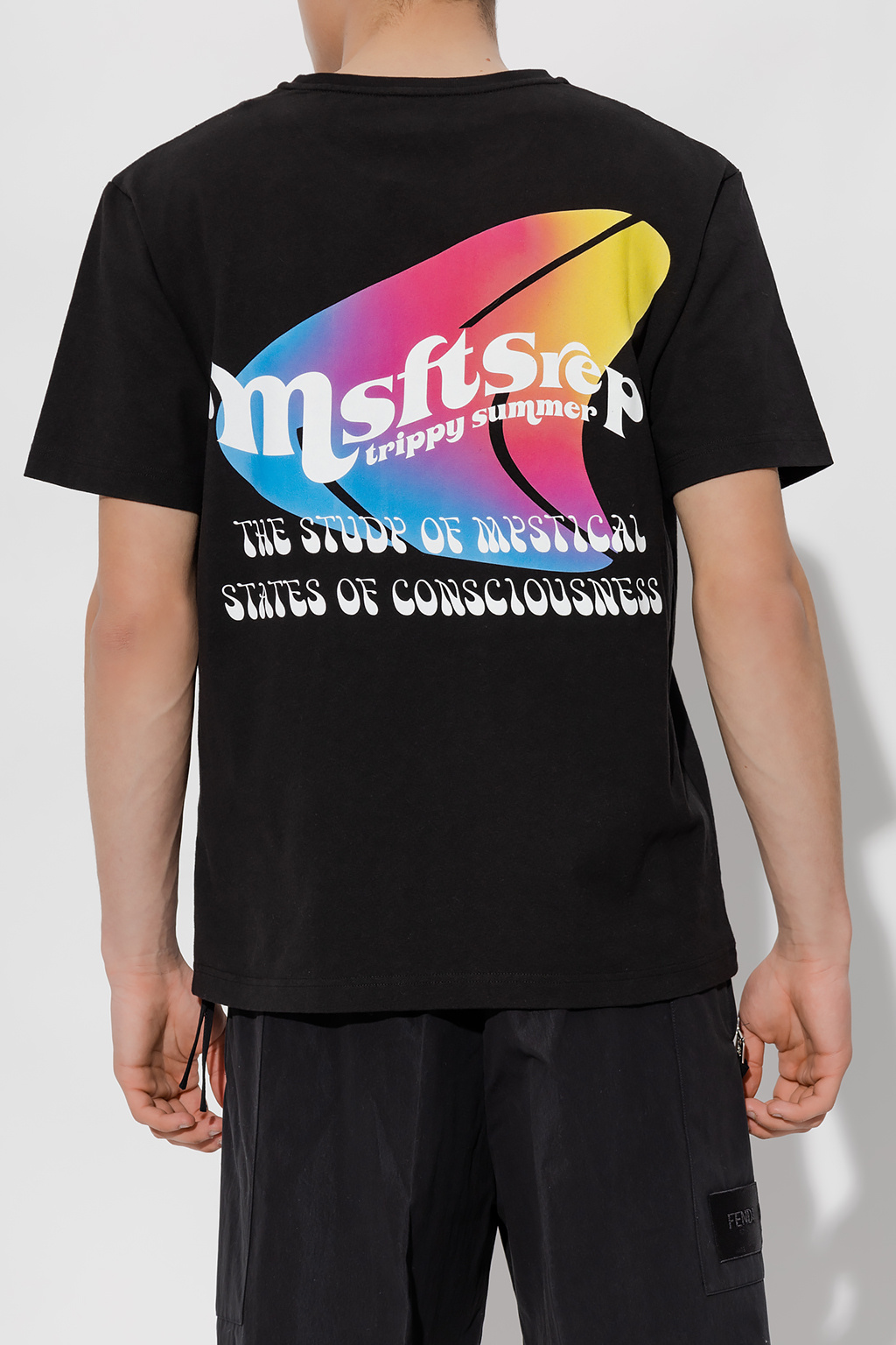 MSFTSrep fendi grey T-shirts shirt