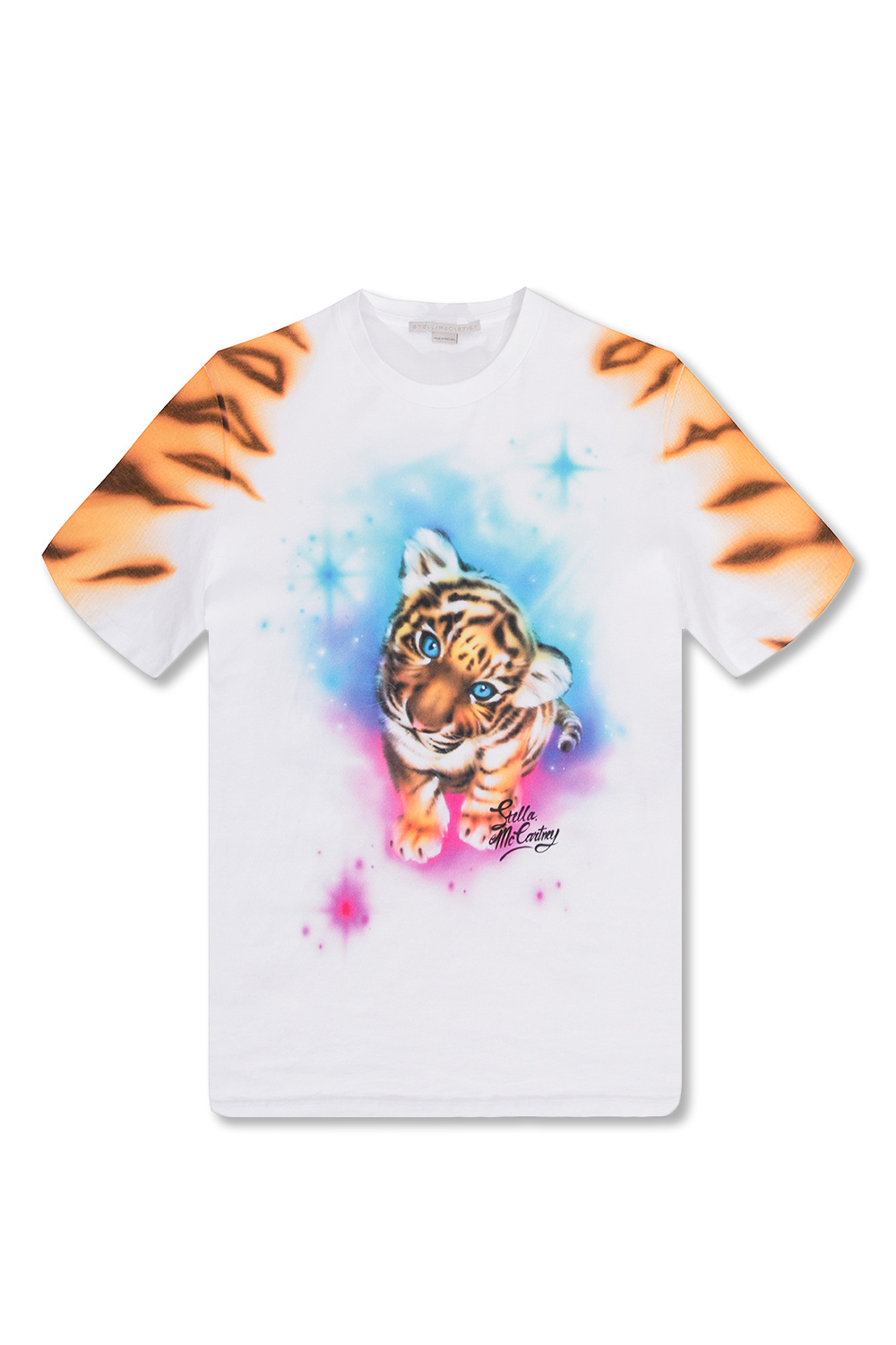 Stella McCartney Stella Nova lion-print cotton T-shirt Bianco