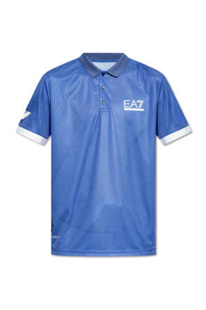 Polo shirt with logo od Emporio Armani Kids Button-down-Hemd mit Logo Grau