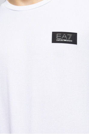 EA7 Emporio Armani Emporio Armani Kids grid logo-print T-shirt two-pack
