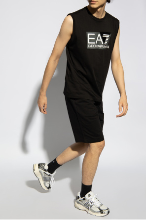 T-shirt bez rękawów od EA7 Emporio Armani