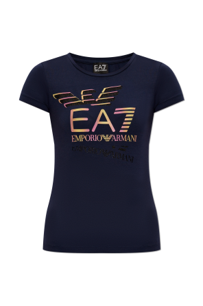 T-shirt z logo od EA7 Emporio Armani