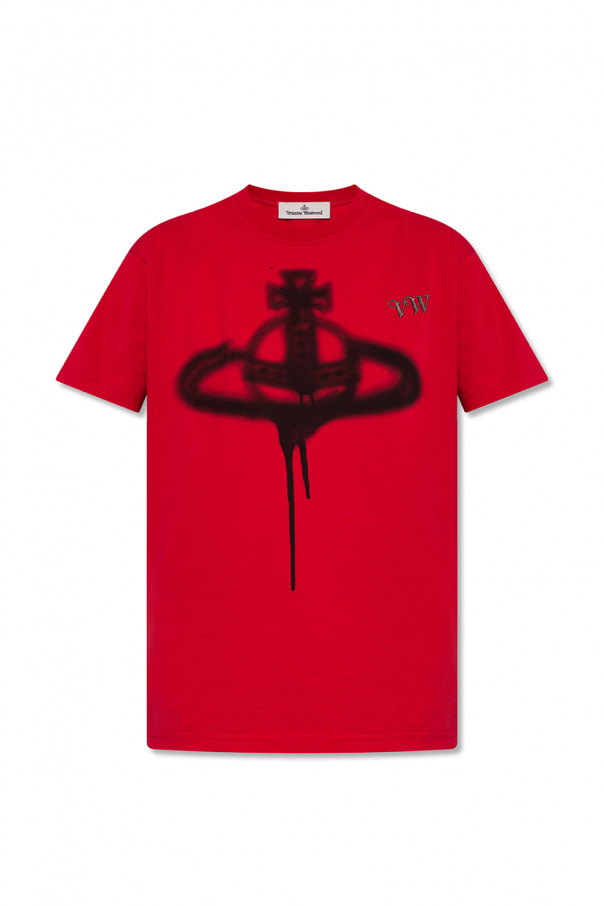 Vivienne Westwood T-shirt i bomuld med flock-tekstur