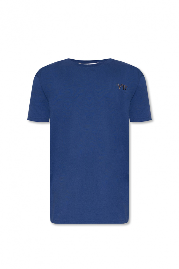 Vivienne Westwood digi print t-shirt in washed mustard