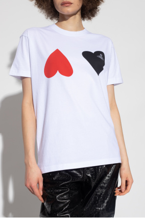 Vivienne Westwood For Nike Girls Black Floral Logo T-Shirt
