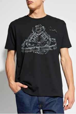 Vivienne Westwood T-shirt z metalową aplikacją
