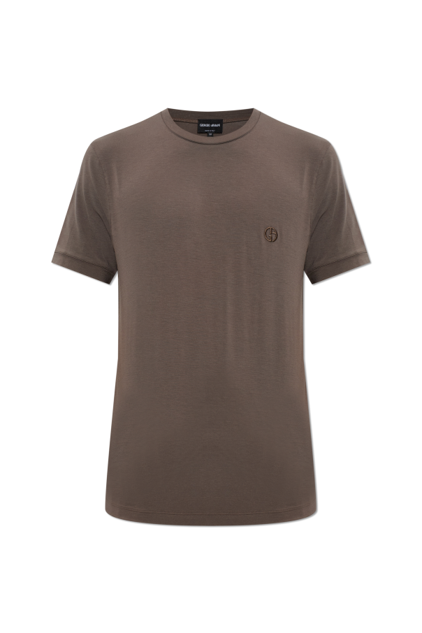 T-shirt with embroidered logo od Giorgio Armani
