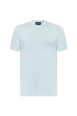 Camiseta con logo bordado